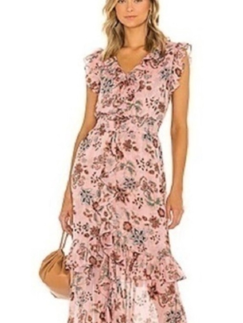 the MISA Los Angeles Kidada Dress in Choco Rose